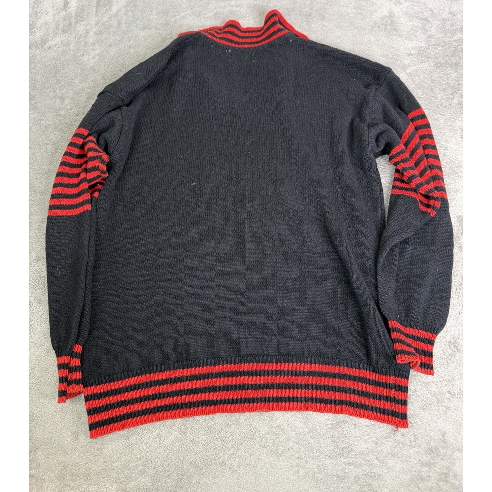 Vintage 80s Coca-Cola Rugby Sweater Men's Size Large Black - Picture 2 of 8